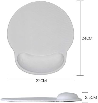 Ergonomic Keyboard Mouse Pad Wrist Rest Support Set for Laptop/Computer/Desktop,Memory Foam Hand Rest Wrist Cushion for Gaming/Office,Lightweight Comfortable & Pain Relief (Greyish White) - Image 2