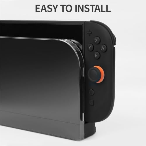 TIKOdirect Faceplate Cover for Nintendo Switch 2 Charging Dock, Hard PC Slim Shell Anti-Scratch [No Screwdriver Installation] Faceplate Protection Shell Case for Switch 2 Dock, Transparent - Image 2