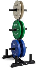 CAP 2-inch Olympic Bumper Plate Weight Set | 100-370 lbs | Multiple Colors | Storage Rack Optional by CAP