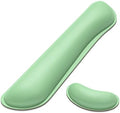 Dapesuom Keyboard Wrist Rest Set, Cute PU Leather Wrist Cushion for Computer Keyboard and Mousepad, Memory Foam Mouse Pad Rests Support with Non-Slip Base for Typing Pain Relief, Laptop, Mint Green by Unknown