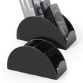 Kalakey 2 Pack Acrylic Remote Control Holder for Table, 4-Slot Multi-functional Remote Caddy Organizer for TV Remote, Phone, Pen, Glasses, Clear Desktop Storage Rack by Kalekey