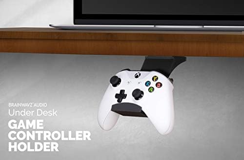 Gamepad Under The Desk Mount Holder Hanger for Xbox One, Switch, PS4, PC, Steam, Steelseries & Most Game Controllers, No Screws, VHB Tape, by Brainwavz (Black, Improved Adheasion Nov2019) - Image 5
