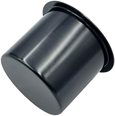 SEETOOOGAMES Jumbo Aluminum Drop-in Poker Table Cup Holder Insert (Pack of 2) (Black) - Image 3