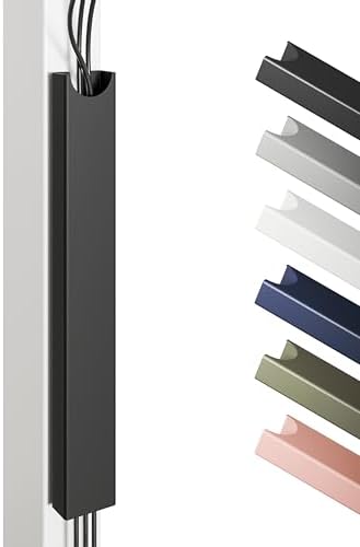 Desktronic Magnetic Cable Management Tray — No Drill Under Desk Cord Organizer, Holds 10 Cables, Reinforced Steel Cable Holder for Home Office, Gaming Setup & Sit-Stand Desks by Desktronic