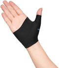 Velpeau 2pcs Thumb and Palm Compression Sleeve for Tendonitis, Black, S by VELPEAU