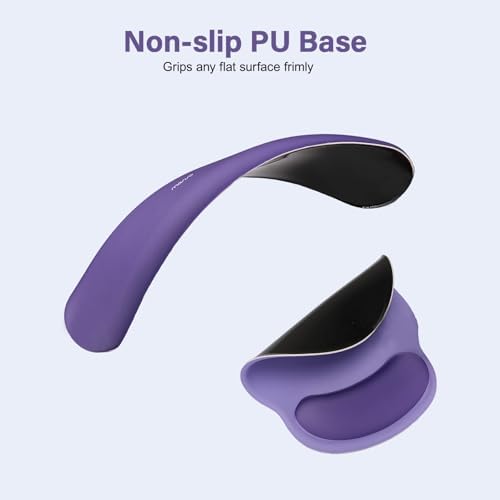 MOSISO Wrist Rest Support for Mouse Pad&Keyboard Set, Imperial Purple - Image 5