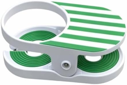 Clip On Cup Holder for Beach Chair, Portable Drink Clamp Attachments Fits Zero Gravity, Adirondack, Desk, Pool Lounger, Cruise - Holds Coffee Mugs, Water Bottles, Cans，Green by Unknown