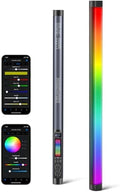 NEEWER TL60 RGB Tube Light, 20W Full Color RGBWW LED Video Lighting Wand Stick for Studio Photography Recording Streaming, APP/2.4G/DMX Control, 7 Pixel Effects 18 Scenes, 2500-10000K CRI97+ TLCI98+ by Neewer