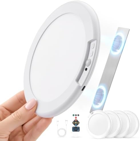 Combuh Rechargeable Ceiling Light with Remote Wireless Magnetic Mounting by Combuh