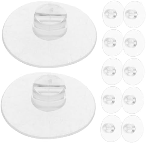 20Pcs Transparent Suction Cup Hooks for Desk Cable Management Strong Hold Cable Clips Cord Organizer for Home Office by Hohopeti