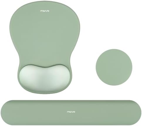 MOSISO Wrist Rest Support for Mouse Pad&Keyboard Set, Green by MOSISO