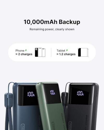 INIU Power Bank, Compact 10000mAh 45W PD Fast Charging Portable Charger - Image 6