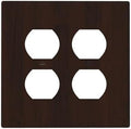Decorative Switch Plate Covers Rustic Vintage Dark Brown Wood Grain 2-Gang Duplex Light Switch Covers Gfci Wall Plate Electrical Receptacle Switchplate Plug Faceplate for Farmhouse Decor by JOOJIAO