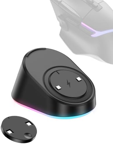 Charging Dock for Logitech G502/G502X/G502X Plus Lightspeed, G Pro X Superlight 2 DEX/Superlight 2/1, G703,G903,G403 Lightspeed and G PRO Computer Mice, Wireless Mice Charging Dock with RGB Light by Unknown