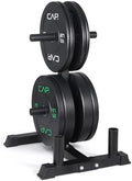 CAP 2-inch Olympic Bumper Plate Weight Set | 100-370 lbs | Multiple Colors | Storage Rack Optional by CAP