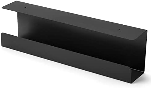 ZhiYo 16.5in Under Desk Cable Management Tray, 3in W x 4.7in H, Black by ZhiYo