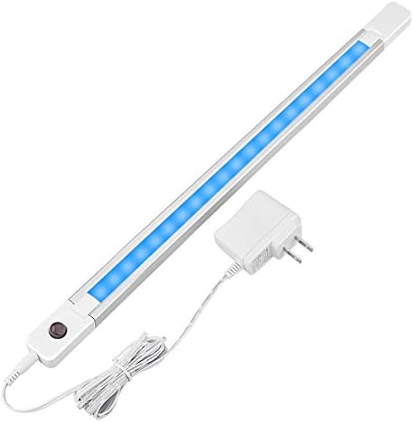 LUXSWAY Plug in Color Changing Led Bar Light,Led RGB Strip Light with Remote,Super Bright Under Cabinet Lighting,Multicolor Stick On Lights for Under Counter, Desk,Cupboard, Room (18 Inch) by LUXSWAY