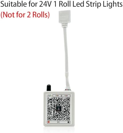 FONEWE 44 Key RGB LED Strip Lights IR Remote Control, Remote Receiver RGB LED Light Strip, 24V Power Adapter for LED Lights - Image 4