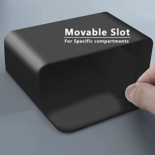 noonebutyou 4-in-1 Magnetic Marker Holder - Dry Erase Marker, Pen Holder, Wall Mount, Self-Adhesive for Whiteboard, Fridge, Home Office, School (Black) - Image 6