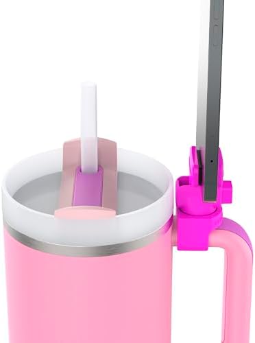 HydraClip Phone Attachment - Watch, Carry, Record, & Stay Organized, Use as Phone Stand or Tripod, Hands Free Detachable, Stanley Cup Accessories, Spring Loaded Secure Grip (Neon Pink) - Image 2
