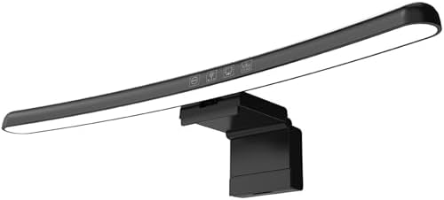 Computer Monitor Light Bar Curved Screen Hanging Light with RGB Colorful Ambient Light Four Modes Touch Control Eye Protection LE13 B by Meichoon