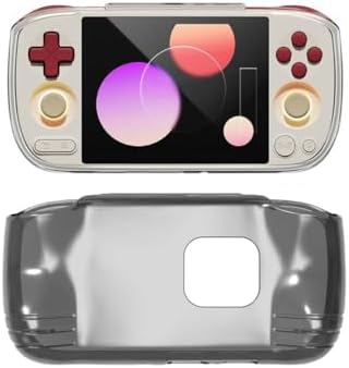 Protective Cover Case for AYANEO Pocket AIR Mini, Retroid Grip Case TPU Cover Sleeve Skin Shockproof Protector Shell for AYANEO Pocket AIR Mini Handheld Game Console (Transparent Black) by Unknown
