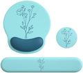 Mouse Pad with Keyboard Wrist Rest,Ergonomic Mousepad Support Set by VINEBURY