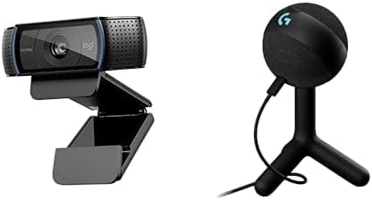 Logitech C920x HD Pro Webcam + Yeti Orb RGB Gaming Microphone with LIGHTSYNC, USB Mic for Streaming by Unknown