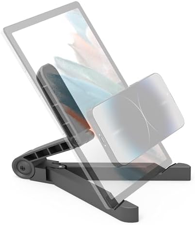 ARKON Mounts Portable Tablet Stand | Adjustable Viewing Angle | For Phones and Tablets | Fits Apple iPad, iPhone, Samsung Galaxy, Note, Switch, and more - Image 3
