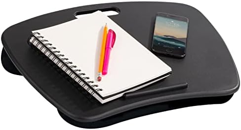 LAPGEAR Basic Lap Desk – Black, Fits 15.6” Laptops by LapGear