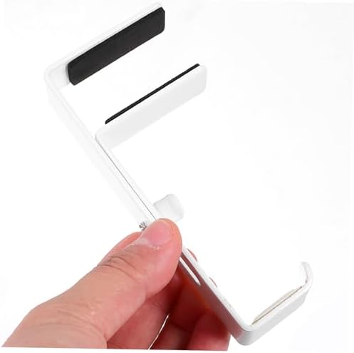 Lurrose Adjustable Metal Headphone Rack Under Desk with Non-Slip Pad Headset Hanger Clamp for Desktop Organization Compact Portable Design Suitable for Various Widths - Image 3