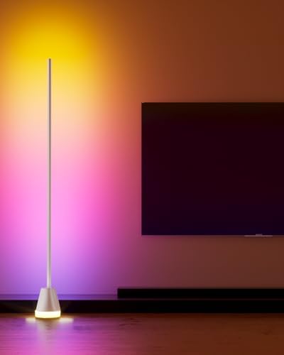 Keepsmile Smart RGB LED Corner Floor Lamp,172 LEDs Bright Standing Lamps for Living Room with APP and Remote,Modern Floor Lamp with Music Sync and 16 Million Colors, Ambient Lighting for Bedroom White - Image 6