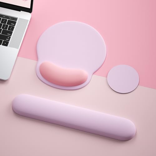 Mouse Pad with Keyboard Wrist Rest,Ergonomic Mousepad Support Set - Image 2