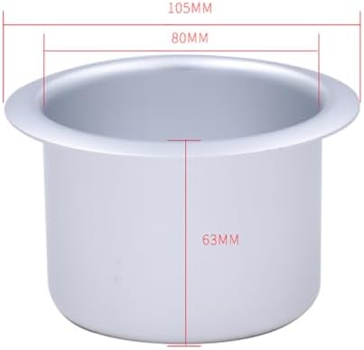 2 Pcs Metal Sofa Cup Holders Insert Drink Can Replacement Holders Recliner Car Cup Holders for Boat Table Black - Image 3