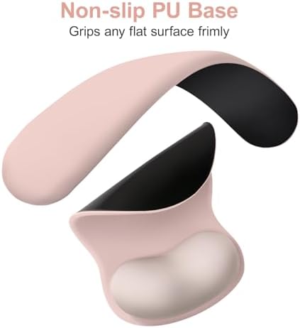 MOSISO Wrist Rest Support for Mouse Pad&Keyboard Set, Pink - Image 5