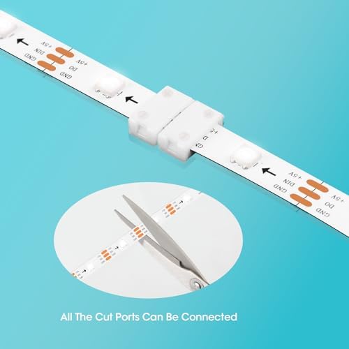 10Packs 3-Pin RGB LED Light Strip Connectors 10mm Unwired Gapless Solderless Adapter Terminal Extension - Image 3