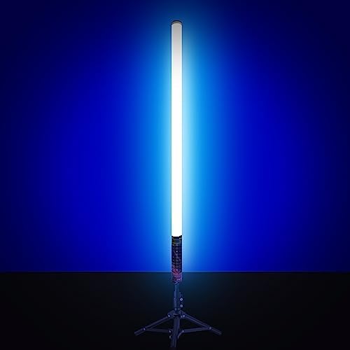 LUXCEO 4Pack RGB Tube Light Bar with Light Stand, Battery Powered LED Video Light Wand Stick with Remote Control for DJ Lighting, Dance Club and Photography Lighting (3Ft) - Image 2