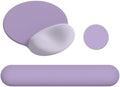 AIMSA Mouse Pad with Wrist Rest Support, Keyboard Wrist Rest Set, Ergonomic Memory Foam Mousepad for Computer Keyboard, Easy Typing and Pain Relief, Purple by AIMSA