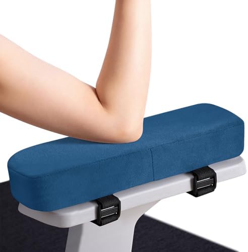 Smiry Memory Foam Office Chair Armrest Pads, Non-Slip Armrest Cushion | Ergonomic Arm Rest Pads with Adjustable Buckles and Straps, Elbow Relief for Desk, Gaming & Wheelchair, Ocean, Set of 2 by Smiry