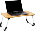 Mind Reader Lap Desk Laptop Stand with Folding Legs, Portable Bed Tray Table for Laptop, Breakfast, Reading, Crafts, MDF, Beige by MindReader