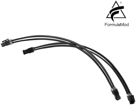 Formulamod Sleeve Extension Power Supply Cable Kit 18AWG ATX 24P+ EPS 8-P+PCI-E8-P with Combs for PSU to Motherboard/GPU (Black) - Image 4