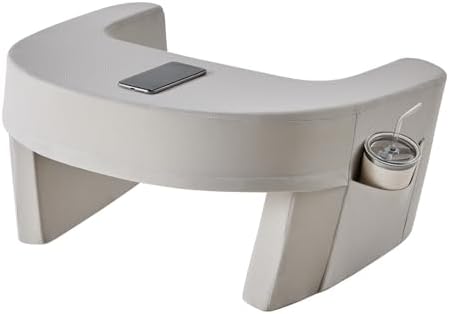 Sweetcrispy Reading Pillow Lap Desk, Storage Pockets, Ergonomic, Grey - Image 6