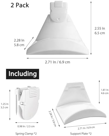 2 Pack Fabric Wall Headphone Holder | Cubicle Headphone Stand - Image 2