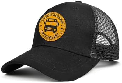 Hat for Men Women, Baseball Cap Gifts for Men Women, Adjustable Cotton Leather Patch Trucker Baseball Cap - Image 2