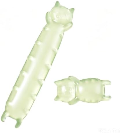Gel Keyboard and Mouse Wrist Rest Set – Green Clear Cat Wrist Rest by Sumgsn