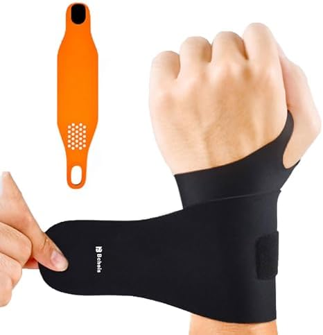 Wrist Brace,Wrist Support for Carpal Tunnel Pain Relief,Ulnar Brace Ultra-Thin Elastic for Tear,Wrist wraps Repetitive Wrist Use Injury,Fits Both Wrists by Bchois