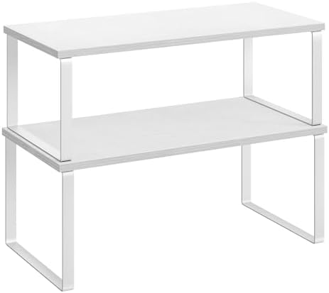 SONGMICS Cabinet Organizer Shelf, Set of 2 Spice Rack, Kitchen Storage by Unknown