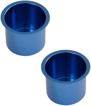 GSE Jumbo Aluminum Cup Holder for Casino Poker Tables, Blue, 2-Pack by GSEGamesSportsExpert