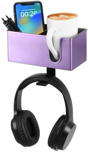 Rosyline 3-in-1 Clip-on Cup Holder for Desk with Desktop Organizer by ROSYLINE