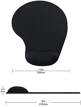 Office Mousepad with Gel Wrist Support - Ergonomic Gaming Desktop Mouse Pad Wrist Rest - Design Gamepad Mat Rubber Base for Laptop Computer -Silicone Non-Slip Special-Textured Surface (07Purple) - Image 7